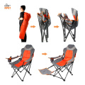 Lightweight camping chair with footrest light  folding reclining camping chairs with footrest